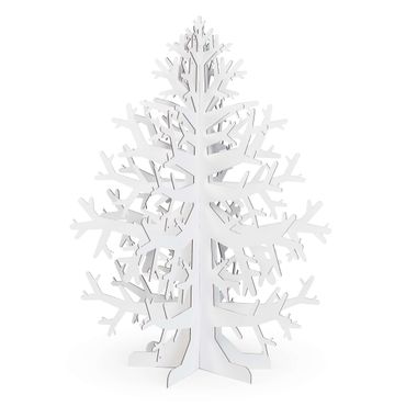 FOLDZILLA Choinka świąteczna - Zrównoważona biała choinka do pomalowania/przyklejenia