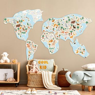 FOLDZILLA 3D Mapa świata - Mapa świata dla dzieci